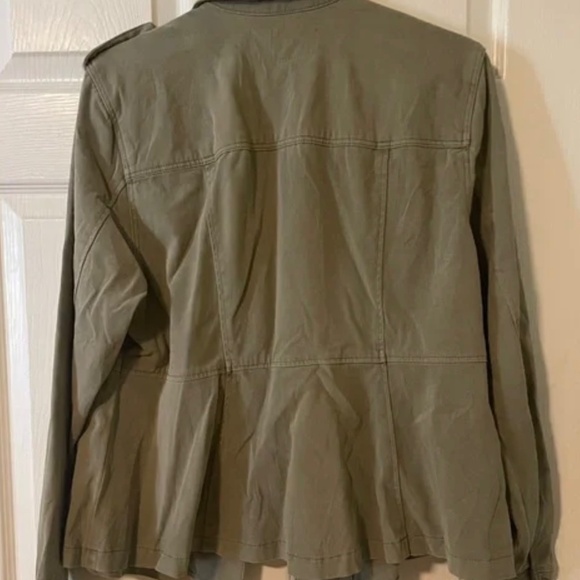 NWT Torrid Peplum Utility Jacket X1 - FITS LIKE SIZE 0X - Picture 8 of 10